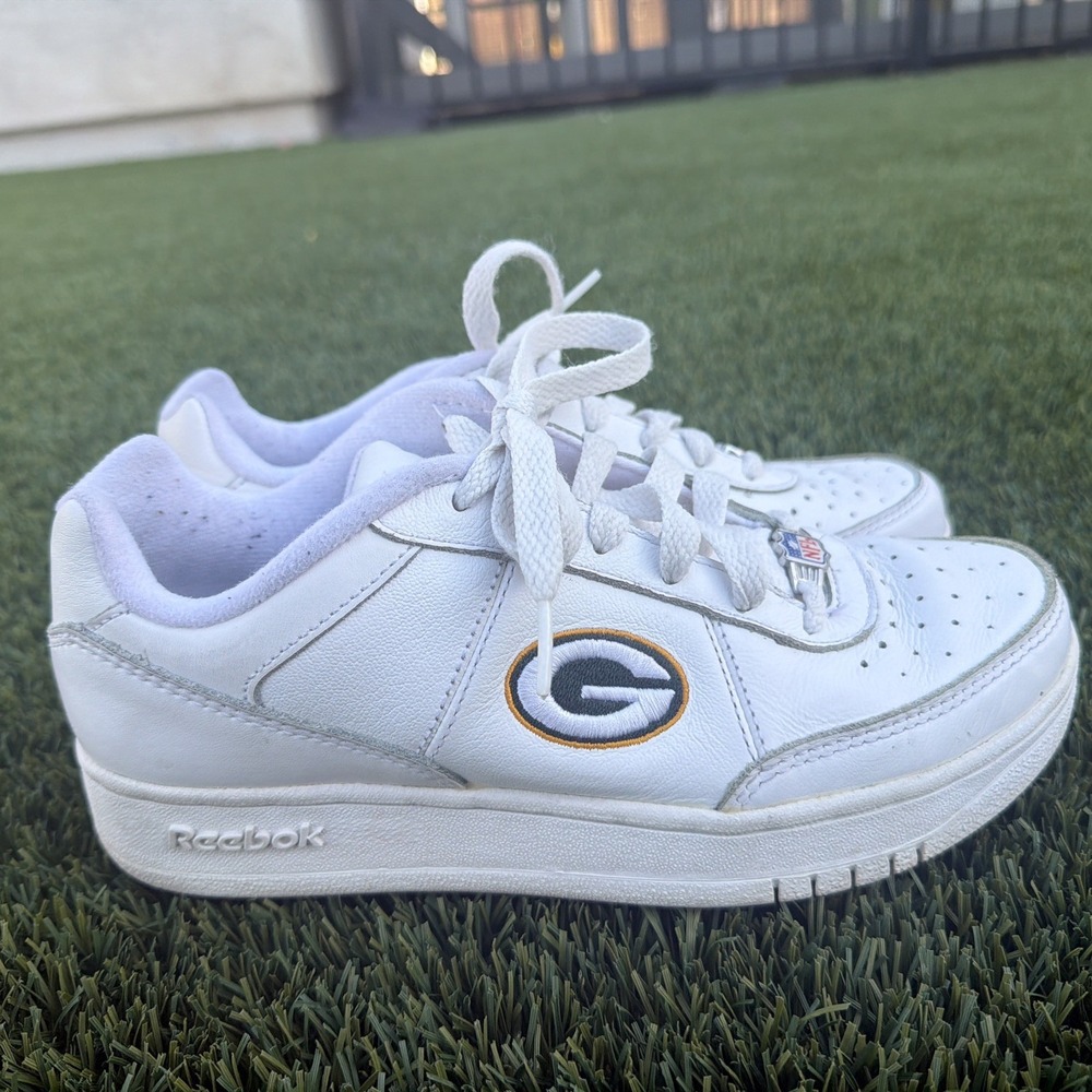 Reebok NFL Green Bay Packers‎ Sneakers Athletic Shoes Super Rare Vintage Men 6.5